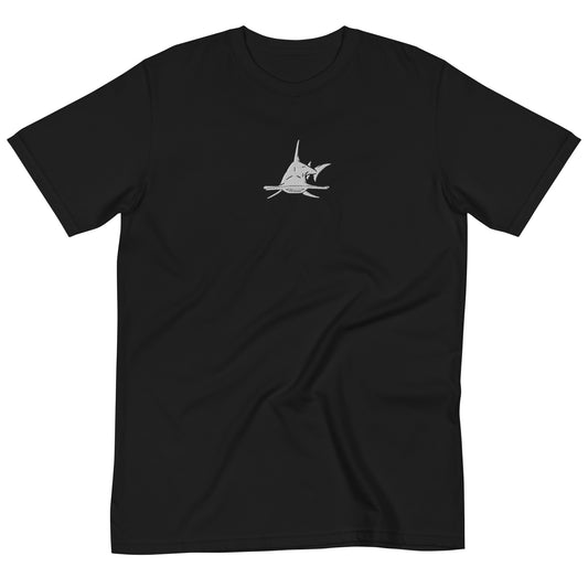 Bottom Time™ Eco-Friendly Unisex Organic Scuba Diver t-shirt, Hammerhead shark