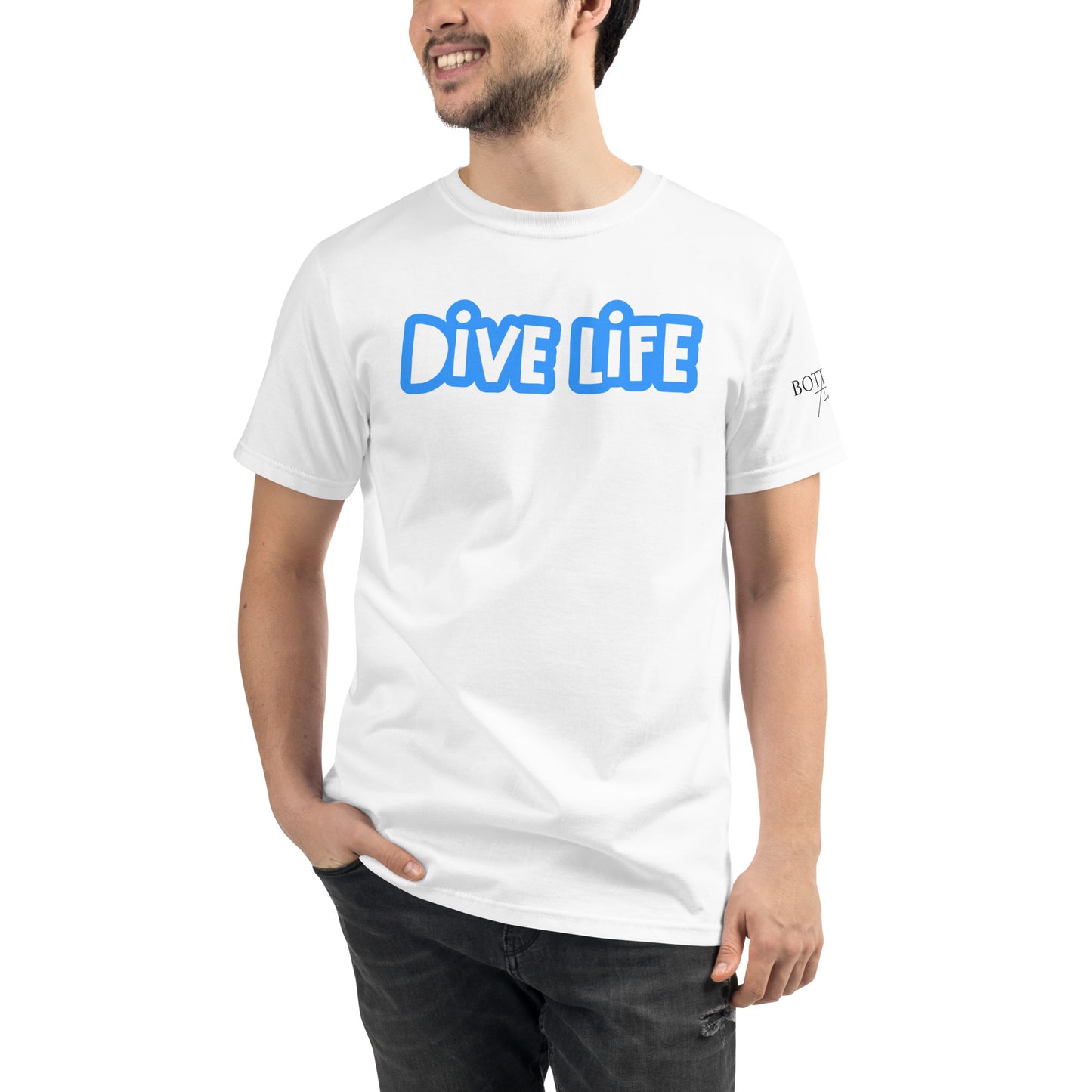 Bottom Time™ Eco-Friendly Unisex Organic Scuba Diver t-shirt,