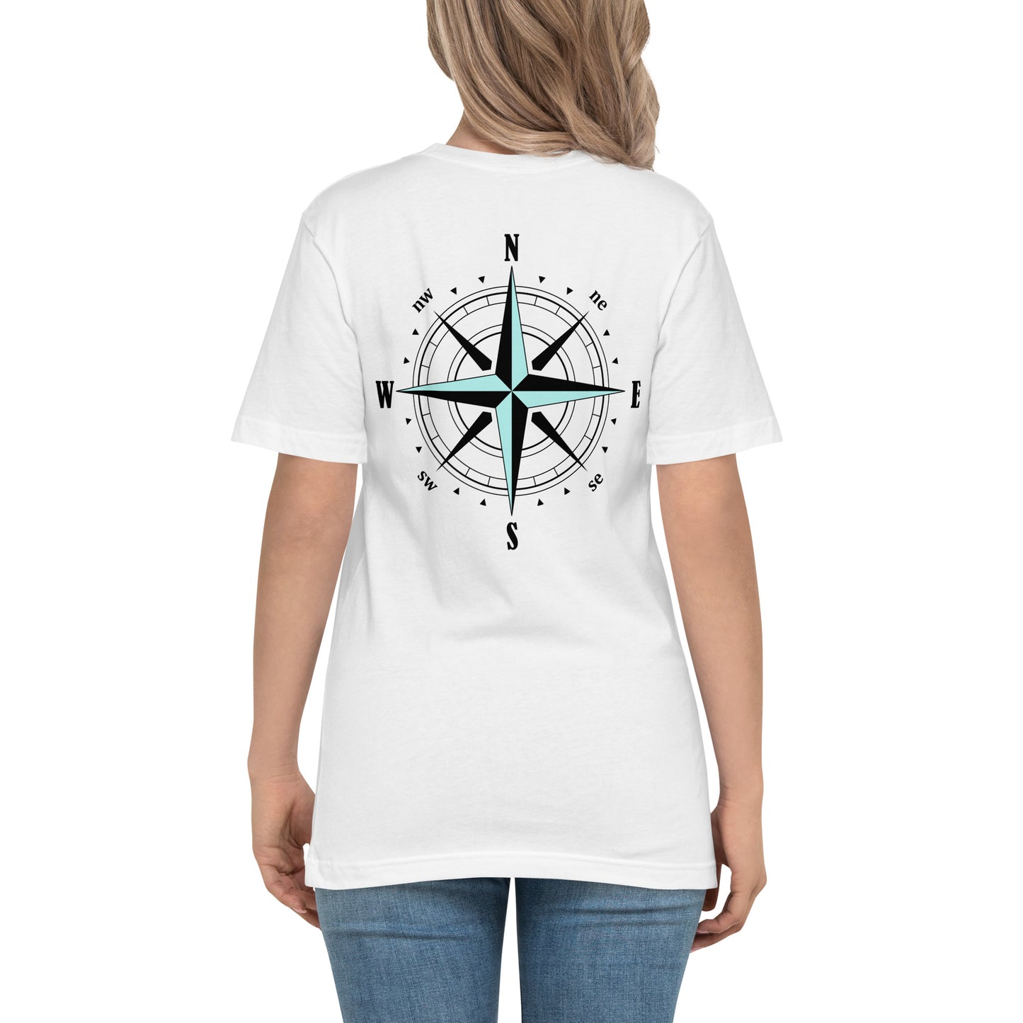 Bottom Time™ Eco-Friendly organic cotton t-shirt, travel shirt, scuba dive, compass