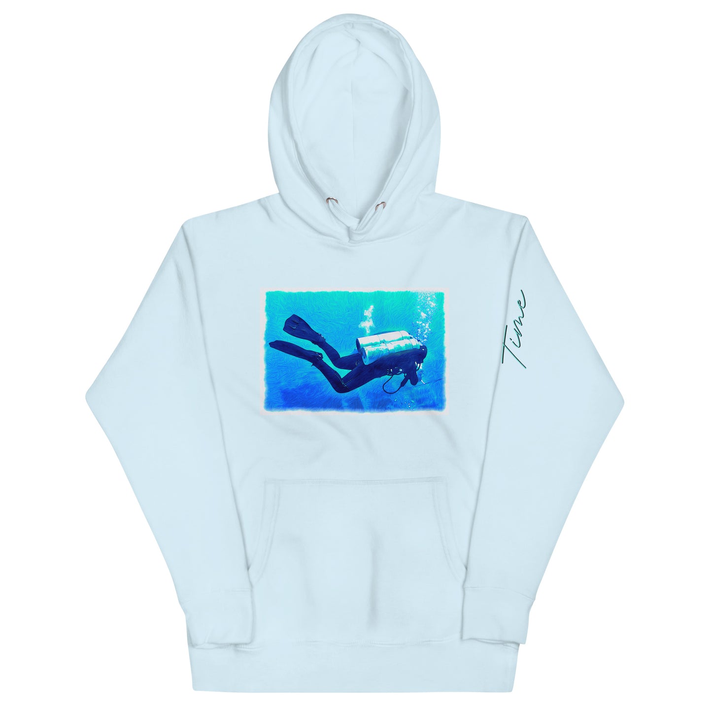 Bottom Time™ Eco-Friendly Unisex Hoodie, scuba diver, ocean