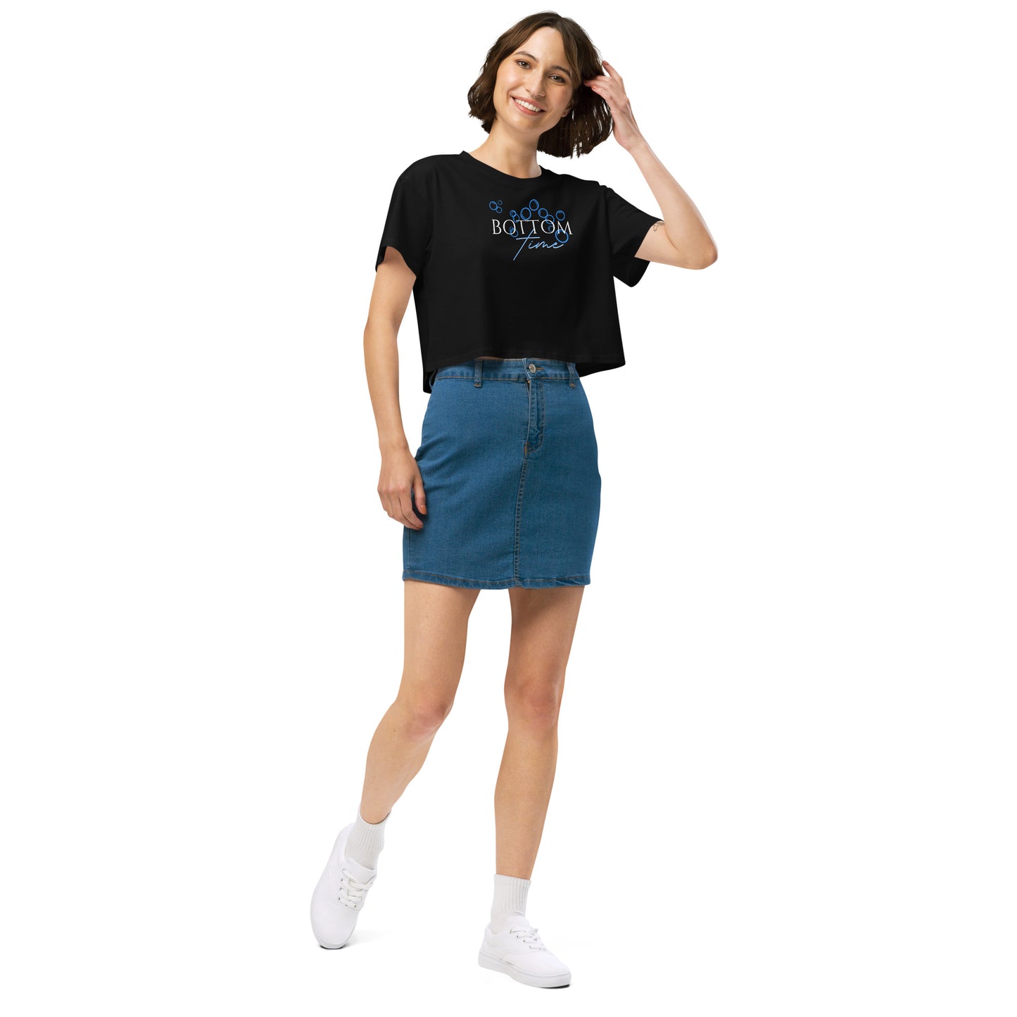 Bottom Time™ Eco-Friendly Women’s crop top, Women Scuba Diver