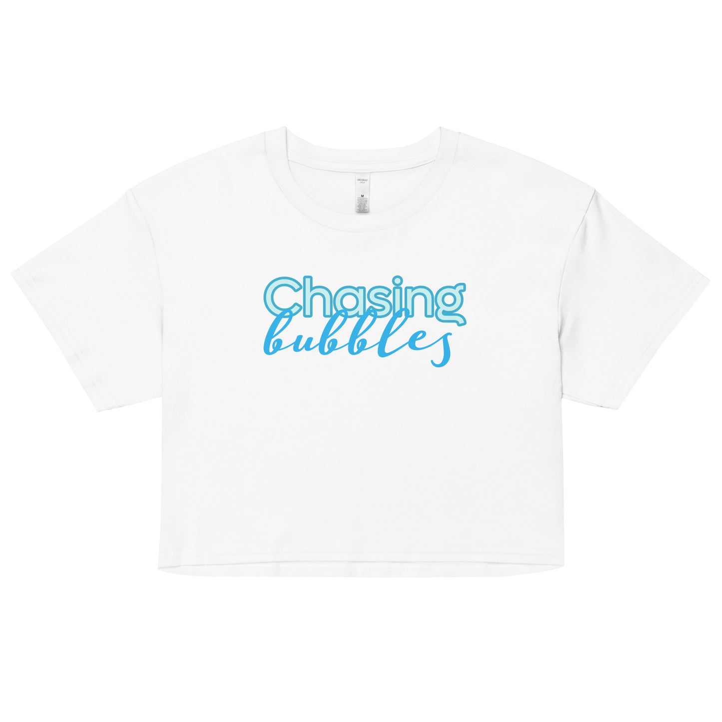 Bottom Time™ Eco-Friendly Women’s crop top, Chasing bubbles