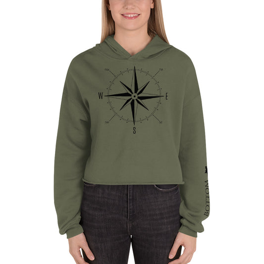 Bottom Time™ Eco-Friendly Crop Hoodie, Compass