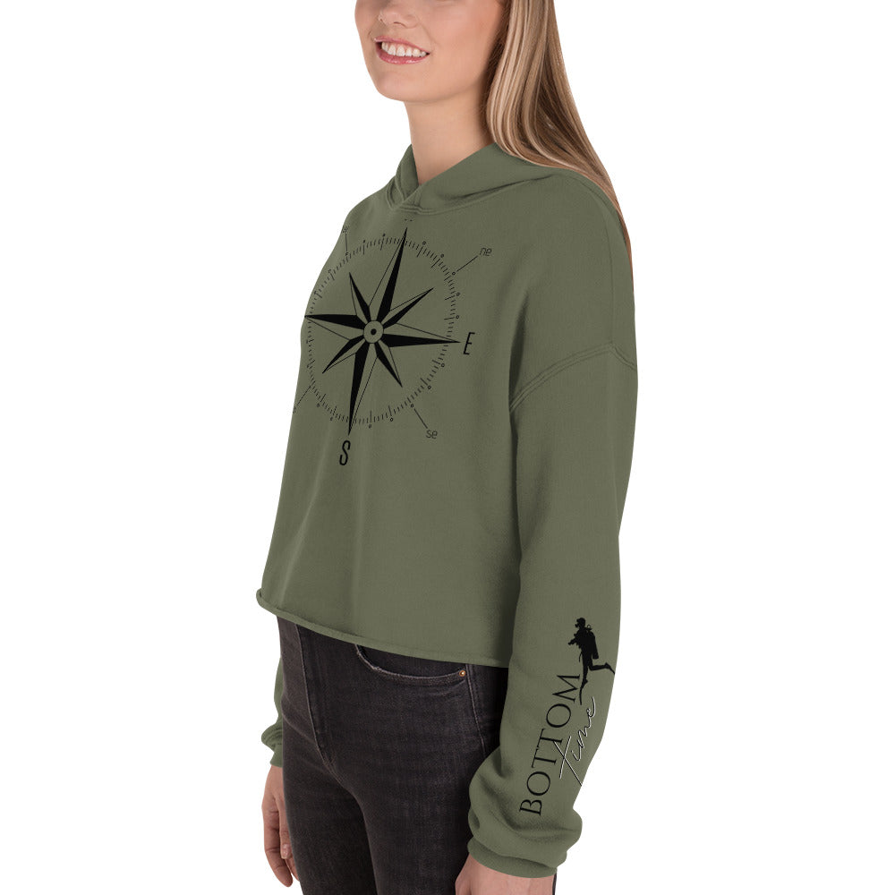 Bottom Time™ Eco-Friendly Crop Hoodie, Compass
