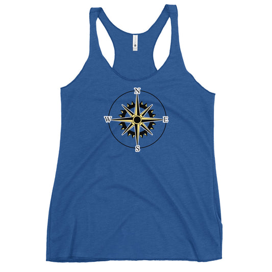 Bottom Time™ Eco-Friendly Razor Back Tank, Scuba Diver, compass